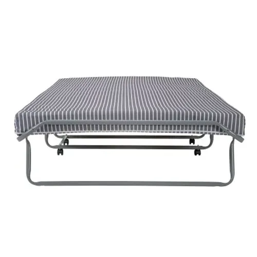 Lit Pliant - 120x190 - Gain De Place - 15 Lattes Bois Made In France - 1 / 2 Personne