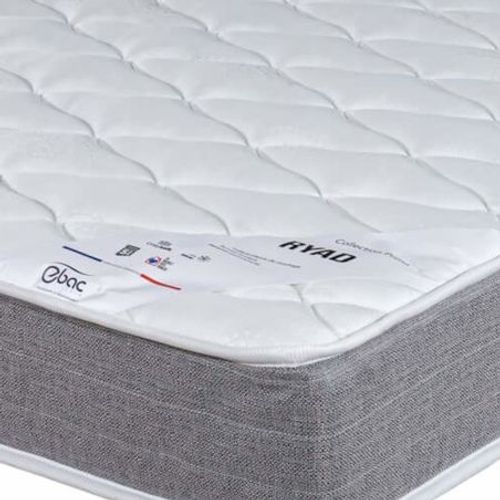 Matelas Ryad + Sommier Tapissier Omega - 140x190 - Ressorts - Hauteur 21 Cm