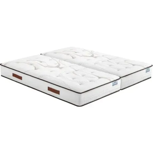 Matelas 2x80x200 Repere - Ressorts Ensachés - Hauteur 26 Cm - Soutien Ferme