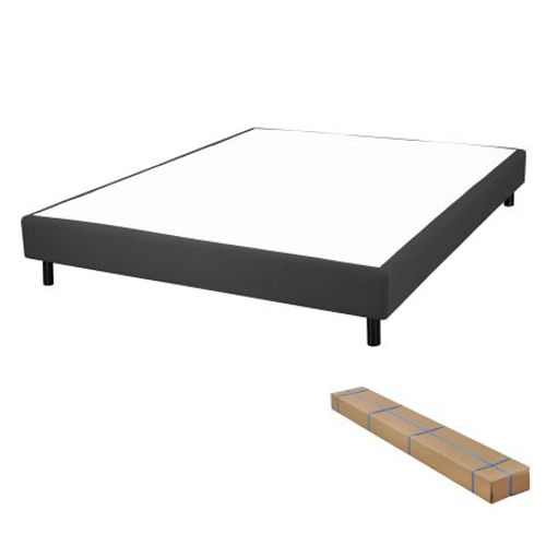 Matelas Ramage + Sommier Newkit - 140x190 - Ressorts - Hauteur 25 Cm - Soutien Ferme