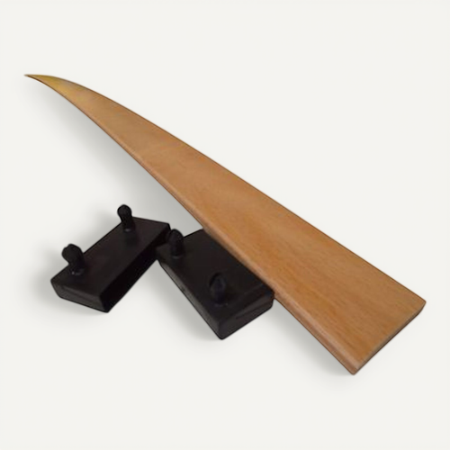 1 Grande Latte + Embouts Pour Lit, BZ et Convertible - 1600x53x9 Mm - Bois Hêtre Durable - 7 Plis