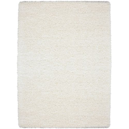 Shaggy - Tapis Uni à Poils Longs - Blanc Ivoire 080 X 250 Cm