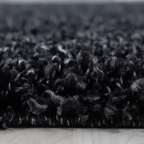 Shaggy - Tapis Uni à Poils Longs - Anthracite 300 X 400 Cm