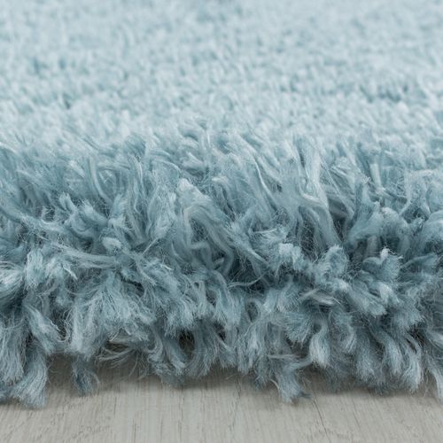 Moelleux - Tapis Cosy à Poils Longs - Bleu Pastel 120 X 170 Cm