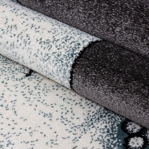 Dumboo - Tapis Enfant Rond - Bleu 120 X 120 Cm