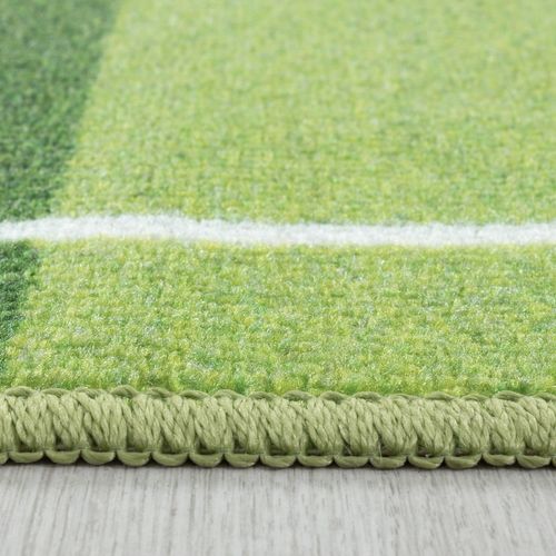 Football - Tapis Enfant Lavable Vert 160 X 230 Cm