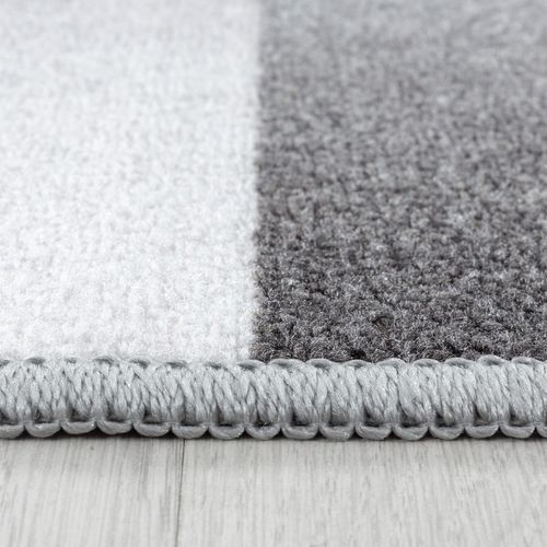 Patchwork - Tapis Enfant Lavable Gris 160 X 230 Cm