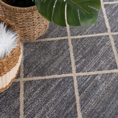 Tapis moderne MODE 8511 géométrique crème / noir beige 240x330 cm