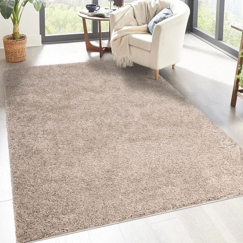 Tapis à Poils Longs Softy Sable 200x200cm