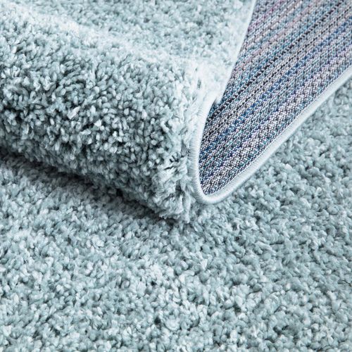 Tapis à Poils Longs Softy Bleu Azur 160x230cm