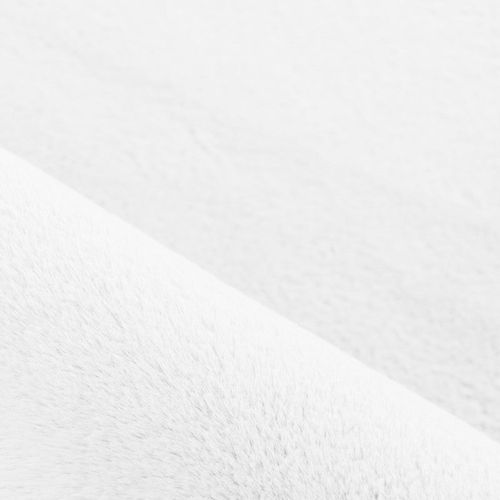 Tapis Fausse Fourrure Toucher Doux Blanc 160x230cm