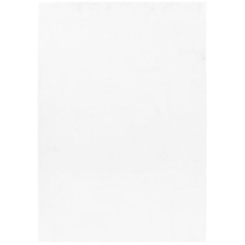 Tapis Fausse Fourrure Toucher Doux Blanc 120x170cm