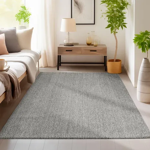 Tapis Naturel Aspect Jute Gris 60x100cm