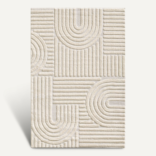 Tapis à Relief Lena Crème 280x370cm