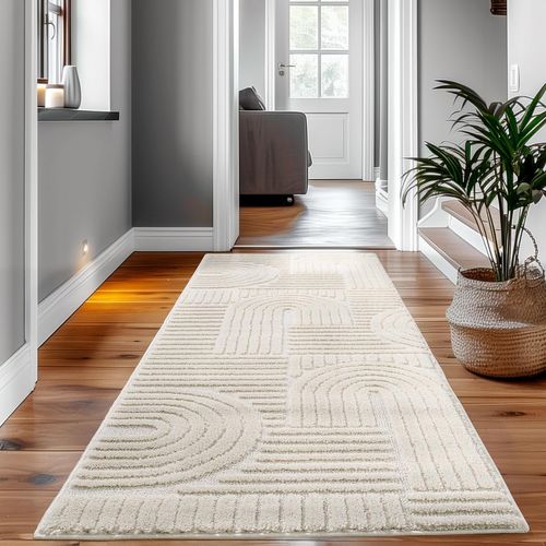 Tapis À Relief Lena Crème 200x290cm