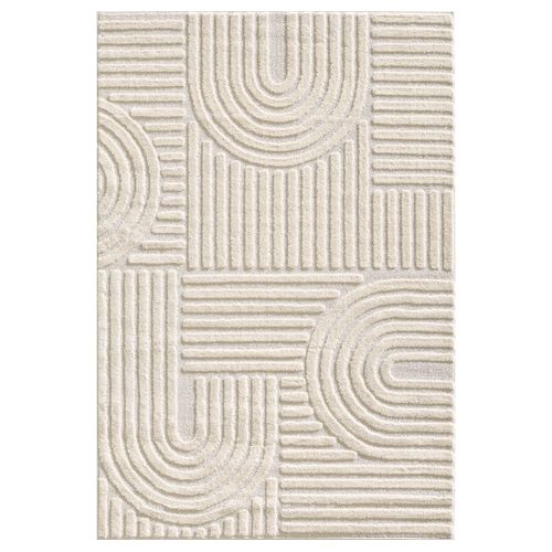 Tapis à Relief Lena Crème 160x230cm