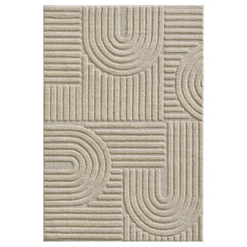 Tapis à Relief Lena Beige 280x370cm