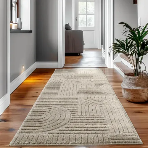 Tapis à Relief Lena Beige 120x170cm