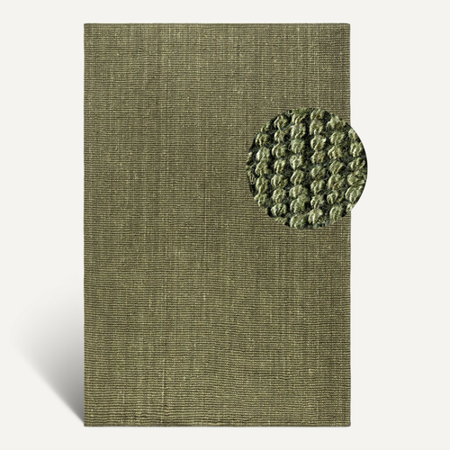 Tapis 190x280cm Jute Bouclé Jaipur Vert