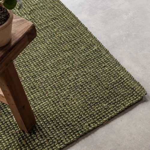 Tapis 190x280cm Jute Bouclé Jaipur Vert