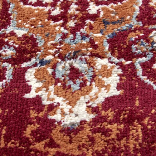 Tapis 80x120cm Style Vintage Madere Rouge