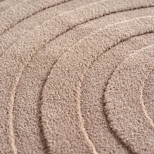 Tapis Bari Doux à Relief Beige 120x170cm