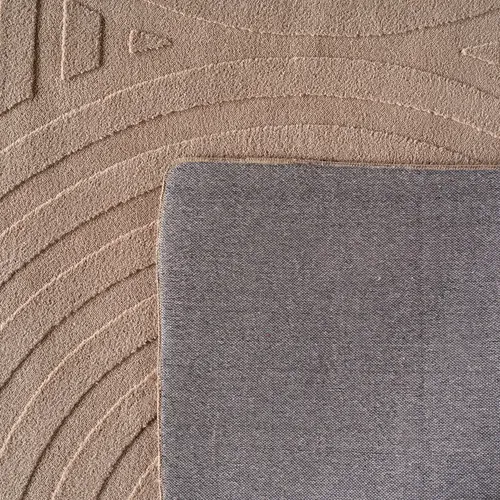 Tapis Bari Doux à Relief Beige 120x170cm