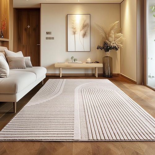 Tapis Sena Doux à Relief Crème 120x170cm