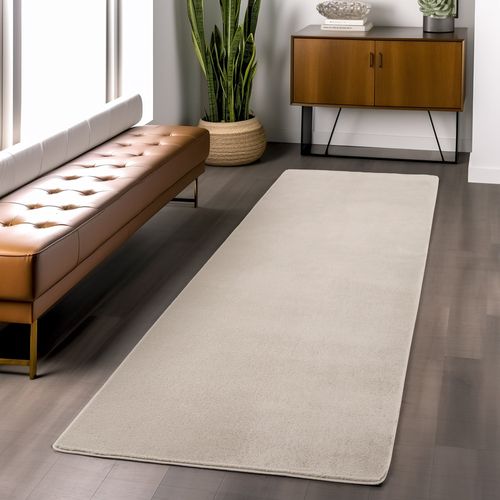 Tapis à Poils Doux Lavable Crème 240x340cm