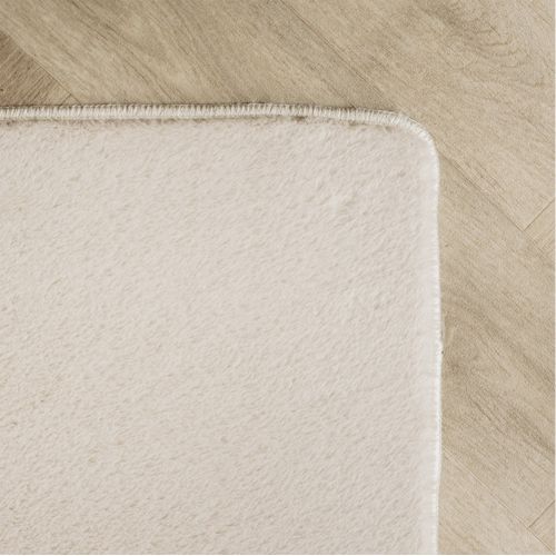 Tapis à Poils Doux Lavable Crème 240x340cm