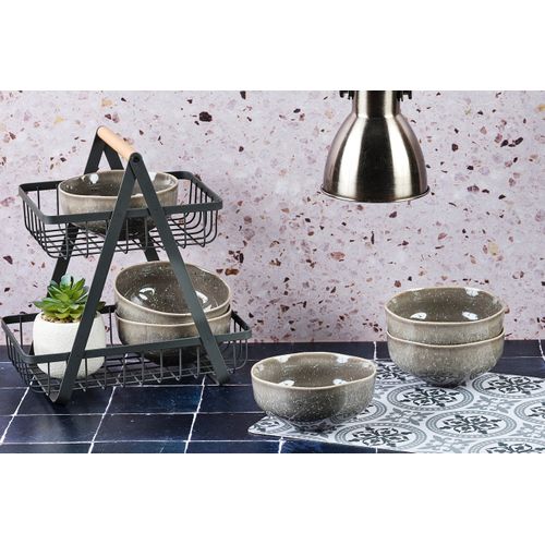 Bol Stellar D.14cm - 6 Pièces - Gris Béton