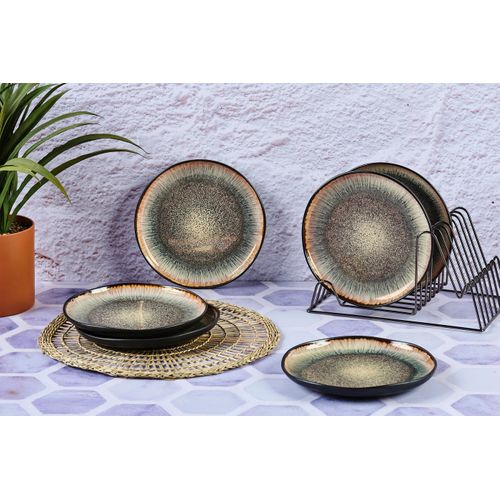 Assiette Iris  - 6 Pièces - Marron Sauvage