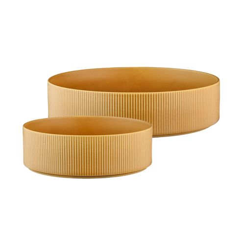 Saladier Et D.27,5cm - 2 Pièces - Ocre