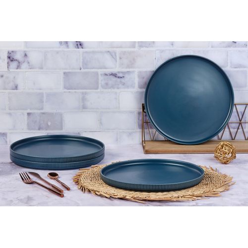Assiette  D.27,5cm - 4 Pièces - Marine