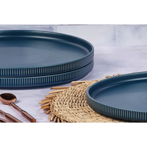 Assiette  D.27,5cm - 4 Pièces - Marine
