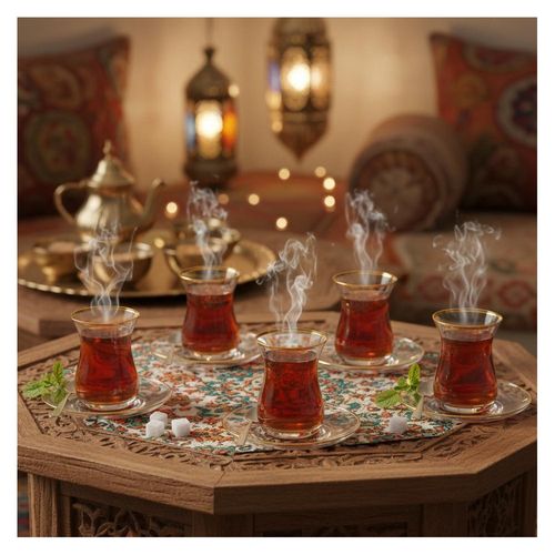 2 Tasses à Chocolat/thé Motif Floral Avec Filet Doré - Occasion, Décoration Délicate