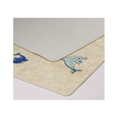 Tapis Enfant Monde Beige - 120x160cm