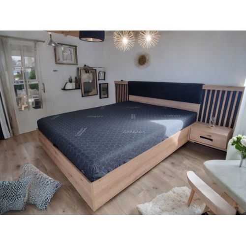 Matelas Mousse 160x200 cm - Epaisseur 25 cm - Anthracite