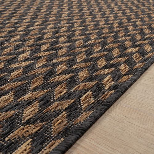 Tapis Extérieur Effet Jute Bicolore Caracas 27 Beige - 160x230 Cm