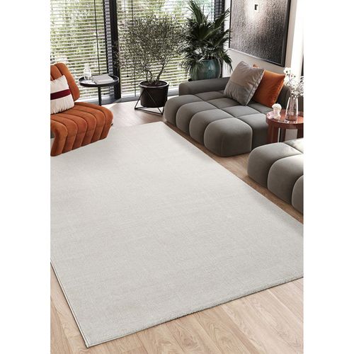 Tapis Uni Chiné Berne Crème - 200x290 Cm