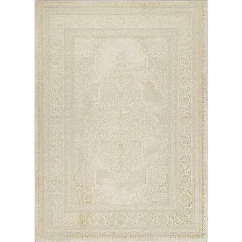 Tapis Oriental Vintage Noué Main – 352x242 Cm – Laine 100% – Marron Doré – Moderne