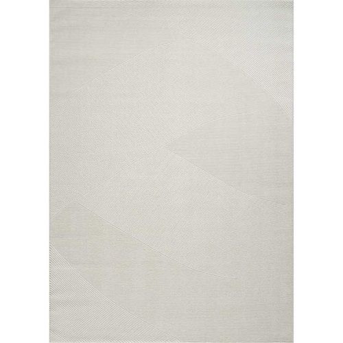 Tapis Lavable Motif Géométrique - Oslo 77 Crème - 160x230 Cm