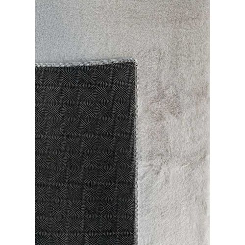 Tapis Doux Fourrure Uni - Laponie 01 Gris - 200x290 Cm