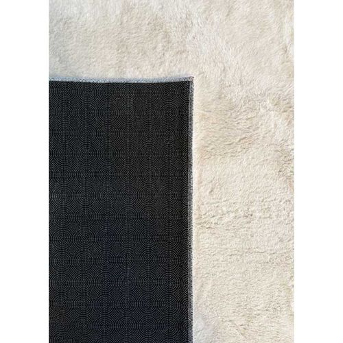 Tapis Doux Fourrure Uni - Laponie 01 Beige - 200x200 Cm