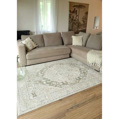 Tapis Vintage Nantes 23 Vert - 80x150 Cm