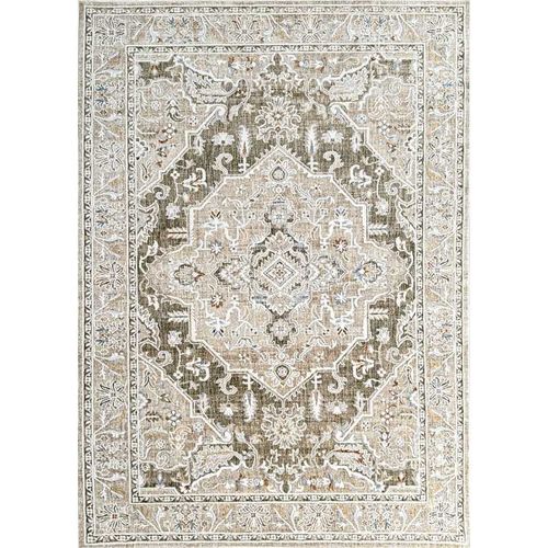 Tapis Vintage Nantes 23 Vert - 80x150 Cm