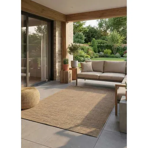 Tapis Effet Jute Intérieur/extérieur - Multi 08 Multicolore - 60x200 Cm