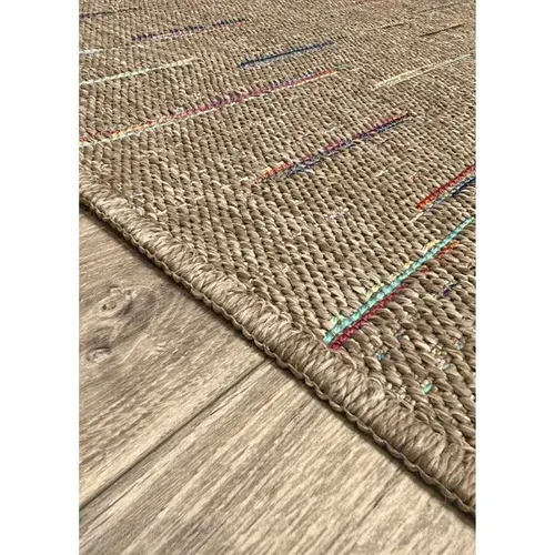Tapis Effet Jute Intérieur/extérieur - Multi 08 Multicolore - 60x200 Cm