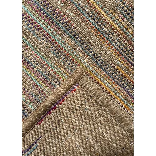 Tapis Effet Jute Intérieur/extérieur - Multi 08 Multicolore - 60x200 Cm