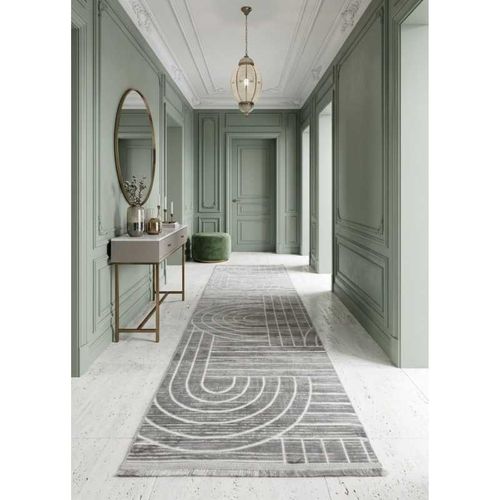 Tapis Herat 100 Gris - 80x300 Cm